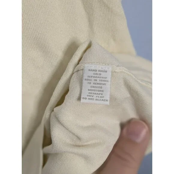 Charter Club Womens Ivory Sleeveless Knit Tank Top L Cotton classic quiet luxury - Picture 8 of 10